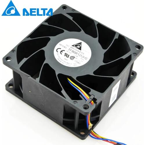 For Delta TFB0812UHE -5H2L DC12V 2.34A Server Square inverter axial cooler cooling fan 80x80x38mm 80mm fan