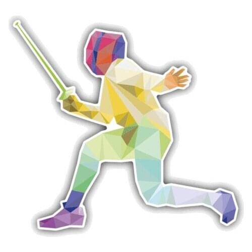 Hot Car Stickers Decal Fencing Triangulated Sport Cover Scratches Car Accessories for Rear Window Trunk Bumper KK Apply To Car