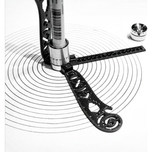 Multifunctional Drawing Ruler Magnetic Map Protractor Sewing Tools Circles Compass Bend Measure Tailors Pattern Student Supplies