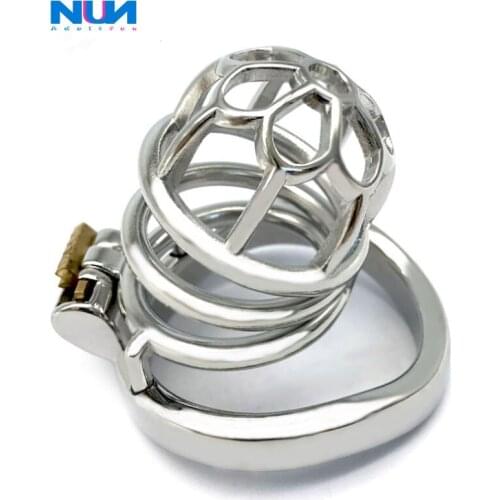 NUUN 304 Stainless Steel Male Chastity Devices Cage With Chastity Cock Cage With Ring Penis Rings Sex Toys For Men
