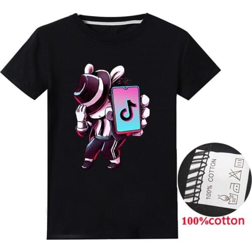 2-14 Year The Boys 3D TIK TOK T Shirt Childrens Short Sleeves Cartoon Tshirt Kids Girl Toddler Summer T-Shirt Clothes