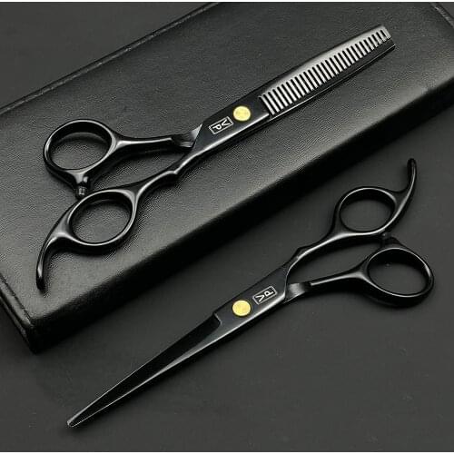 A Pair of scissors 6 Inch Professional thinning styling tool Hairdressing scissors Salon Barbershop hair cutting tool Set