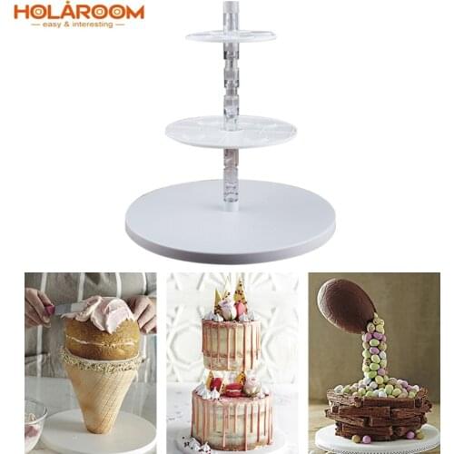 Practical Cake Decoration Molds Fondant Cake Dessert Frame Kit Structure Tool Creative 3 Layer Cake Frame Cake Baking Supplies