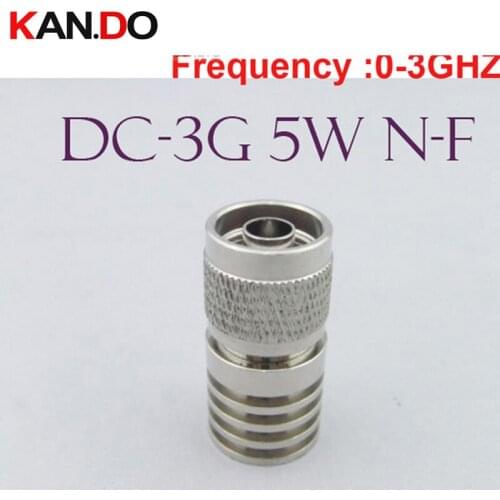 Telcome use RF load 5W power 0-3ghz N male connector RF COAXIAL cable jack 5W N F feeder connector communication converter