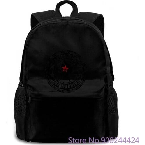 Rage Against The Machine Seal Rock Tom Morello Official Mens Unisex Great Discount women men backpack laptop travel school
