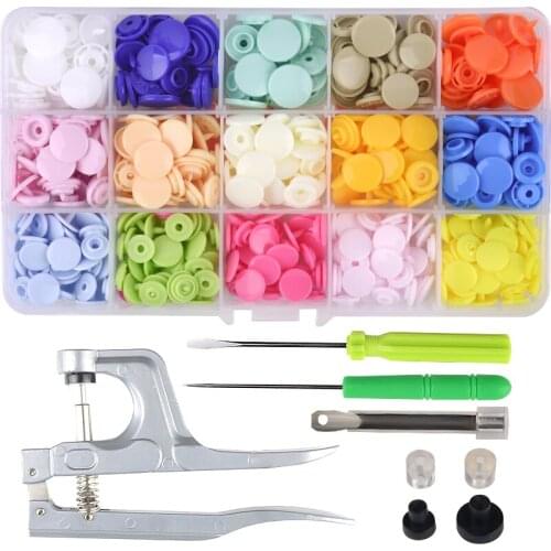 T3 / T5 / T8 KAM plastic snap button wholesale childrens baby button combination suit + hand tools