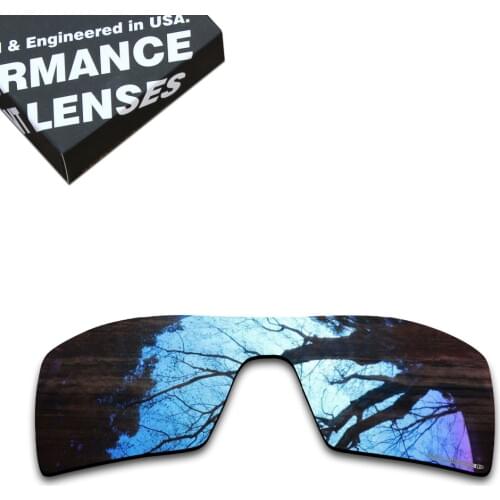 ToughAsNails Resist Seawater Corrosion Polarized Replacement Lenses for Oakley Oil Rig Sunglasses Midnight Blue (Lens Only)