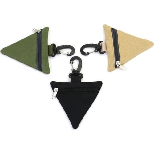 3 Colors Triangle Belt Bag Oxford Cloth MiNi Key Military Hunting Waist Pouches Outdoor Running Climbing Case Storage Coin Purse