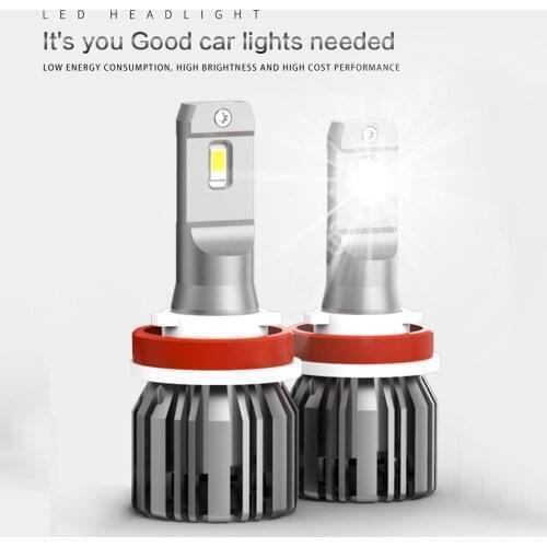 U6 H1 H3 Led Headlight Bulbs H7 LED Car Lights H4 H11 HB3 9005 HB4 9006 6500K 60W 12V 6600LM Auto Headlamps Car Accessories