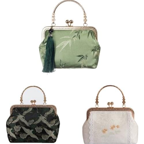 Pure Handmade Vintage Bags Shoulder Crossbody Bag Womens Handbags Japan Tote Bag Silk Purses Design Evening Wallet Card Holder