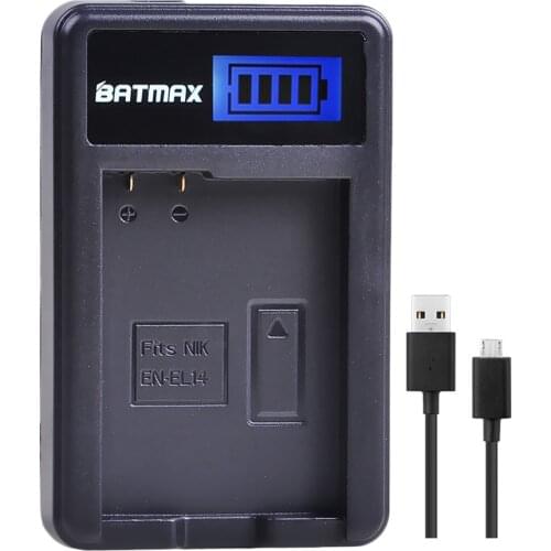LCD USB Charger for EN-EL14 EN-EL14a ENEL14 Battery for Nikon P7800,P7100,D3400,D5500,D5300,D5200,D3200,D3300,D5100,D3100,Df