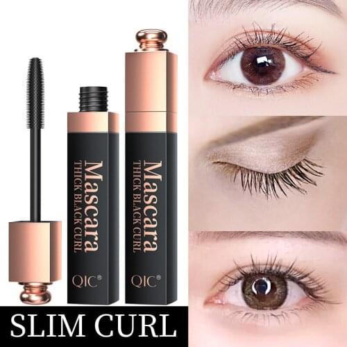 10ml Makeup QIC Rose Gold Square Tube Mascara 4D Waterproof Encryption Lengthen Non-fading Non-Smudge Primer eyelashes