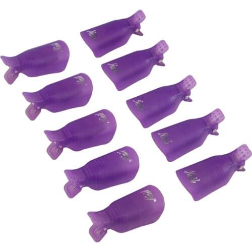 10Pcs/Lot Nail Art UV LED Gel Polish Remover Soak Off Cap Clip Soaker Caps Wrap Tools Fluid For Removal of Varnish