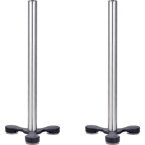 2 Pcs Stainless Steel Paper Roll Holder Kitchen,Wall Mounted Paper Towel Bar Holder Suction Cup,Simple Stand Paper Towel