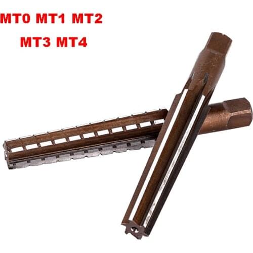 2PCS/Set Hand Reamers Set MT0/MT1/MT2/MT3/MT4/MT5 Steel Fine/Rough-Edge Morse Taper Reamer For Milling Finishing Cutter Tool