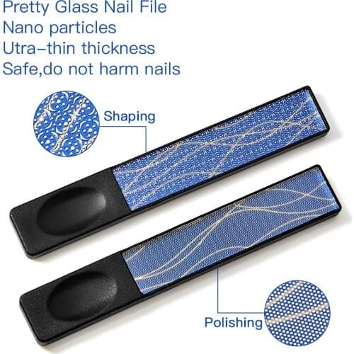 8pcs/set Nano Glass Utra-thin tickness Nail File Buffer Block Set Nail Files For Nails Cuticle Buffing Polish Pedicure Manicure