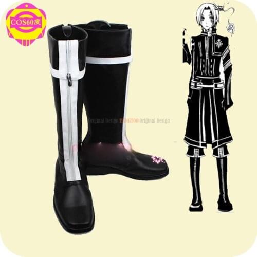 D.Gray-man Allen Walker Anime Characters Shoe Cosplay Shoes Boots Party Costume Prop