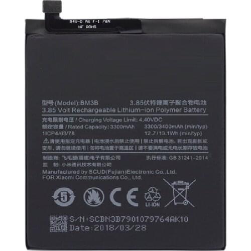 BM3B For Xiaomi MIX2 Replacement Battery 3300mAh High Capacity Phone Batteries+Tools