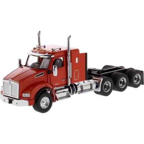 Diecast Masters (#71057) 1/50 Scale Kenworth T880 SBFA 40" Sleeper Tridem Tractor in Speed Orange - Cab Only