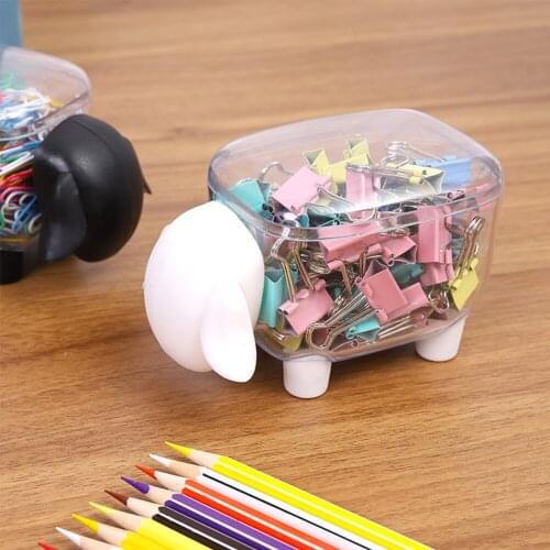 Household Table Top Cotton Swab Toothpick Storage Box Creative Cotton Sheep Shaped Organizer Boxes Home Storage Organizer
