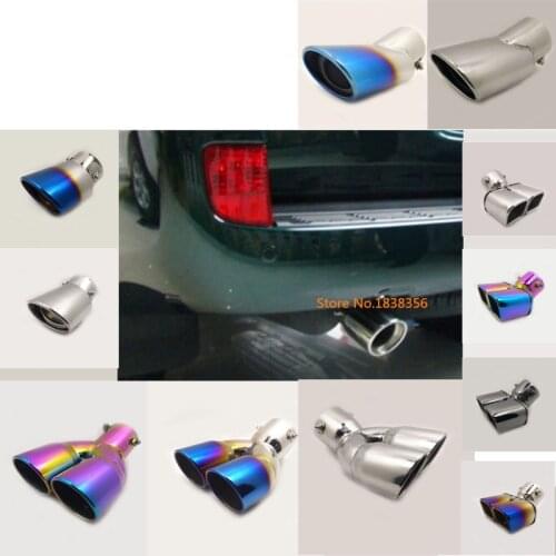 For TOYOTA LAND CRUISER 2010 2011 2012 2013 2014-2018 car outlet cover muffler exterior end pipe dedicate exhaust tip tail 1pcs