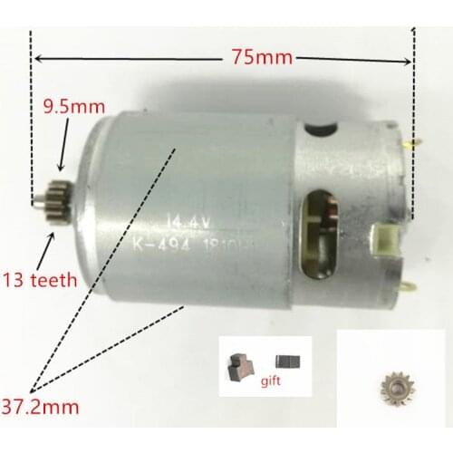 13Teeth Motor 14.4V 13 teeth for BOSCH GSR14.4-2-LI PSR14.4LI-2 2 GSB14.4-2-LI PSR1440LI-2 PSB1440LI-2 GSR14,4-2-li GSB14,4-2-LI