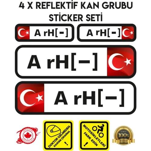 EN A rH-Reflective Blood Group Set Sticker Plane Extreme