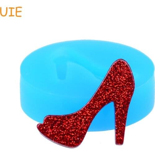 FYL305U 25.6mm High Heeled Shoes Silicone Mold - Cake Decorating, Fondant, Baking Tools, Resin Clay, Candy, Chocolate, Wax