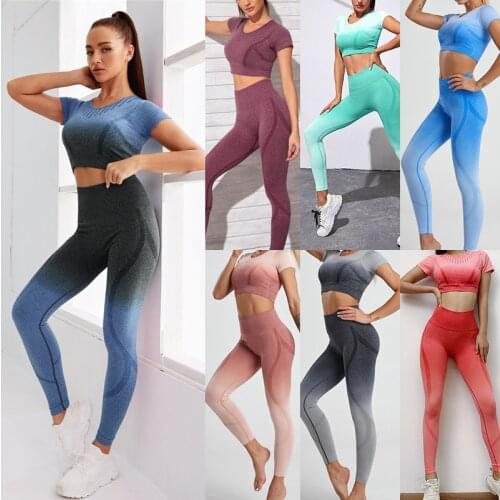 Womens Summer Suit Womens Tracksuit Suit for Fitness Print Womens Joggers Sexy Top
