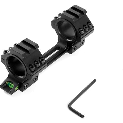 Scope Mount Dute 25.4/30mm Diameter Mount Adapter with Spirit Bubble Level 2 Types Optional Suit 11mm Picatinny Weaver Rail