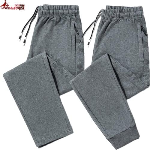 95% Cotton Casual Pants Men 6XL 7XL 8XL Fitness Sportswear Tracksuit Joggers Running Camouflage Sweatpants Trousers Men Clothing