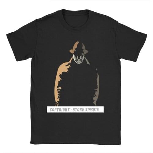 New Arrival T-Shirt Men Rorschach In The Shadows Watchmen Tshirts Smiley Dr Manhattan Novel Heroes Cotton Tee Shirt