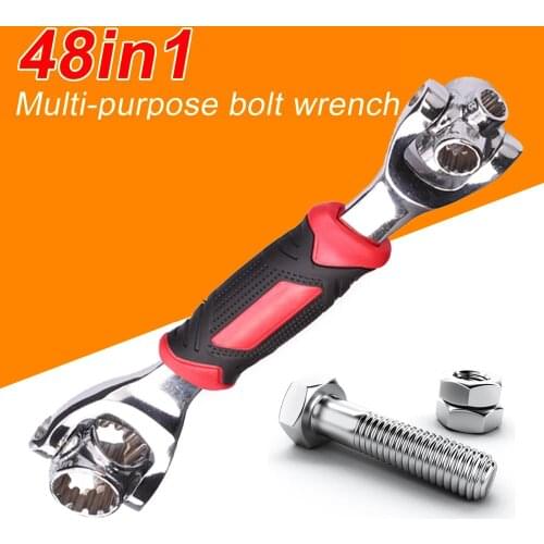 New Universal 360 Degree 48 in 1 Tools Socket Steel Tiger Wrench with Spline Bolts Torx 6-Point Furniture Car Repair Hand Tools