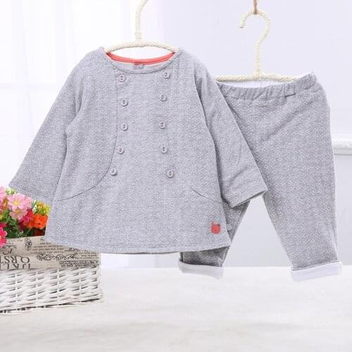 Baby clothes 2pcs set newborn clothes baby set long sleevs winter baby outwear clothes 100% cotton jacket and pants high quality