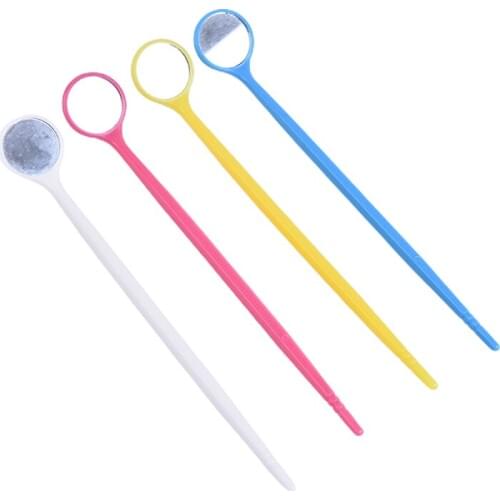 4PCs Plastic Dental Mirror For Oral Care Tooth Cleaning Mouth Kit Colorful Dental Tooth Mirror Cute Cheap Produtos Dentist Tools