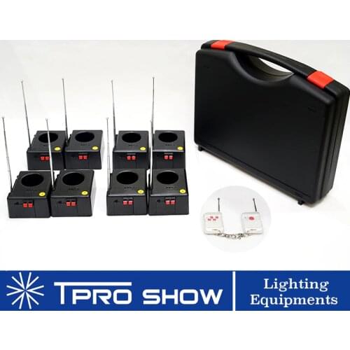 Cold Firework Ignition Machine Wireless Remote Pyrotechnics 8 Cues Receiver Stage Equipment Fountain System 1case 8 Base Firing