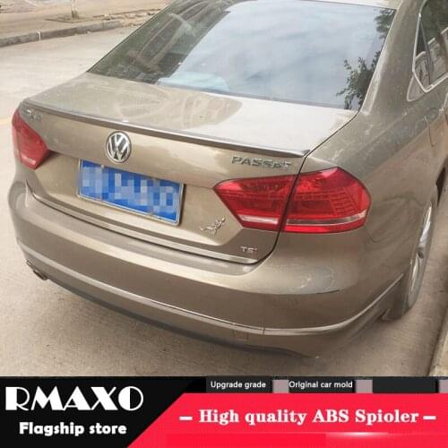 For Volkswagen Passat Spoiler 2013-2015 High Quality ABS Material Car Rear Wing Primer Color Rear Spoiler