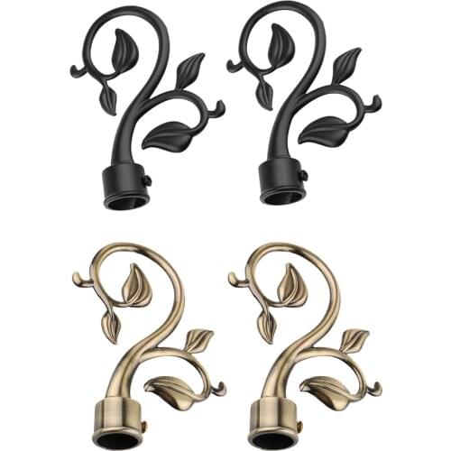 1 Pair Decorative Curtain Drapery Rod/Pole Finials Ends for 22mm Curtain Poles Fashionable Design Curtain Decorative