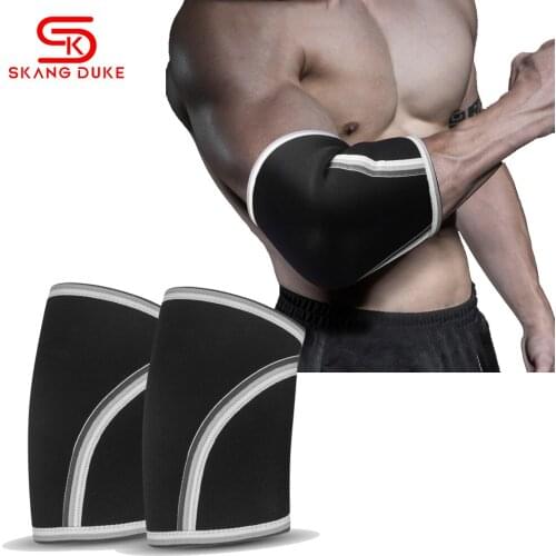 1Pair Elbow Pads Crossfit Fitness Sports Gym Weights Elbow Support Brace Dumbbell Barbell Weight Lifting Arm Compression Sleeve