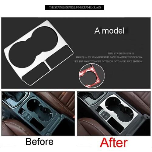 1 PCS Car styling DIY Stainless steel/ABS Central glass bright Stricker Cover Case For Volkswagen vw Touran L 2016 Accessories
