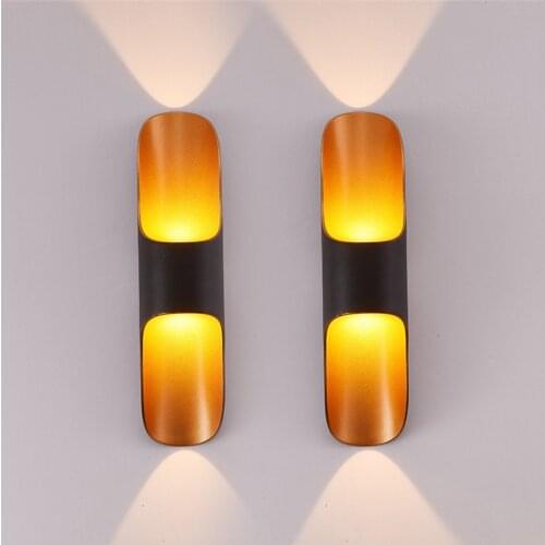 10W Outdoor LED Wall Lamp Dual Head Waterproof IP65 Aluminum Garden Balcony Sconces Porch Yard Aisle Wall Light