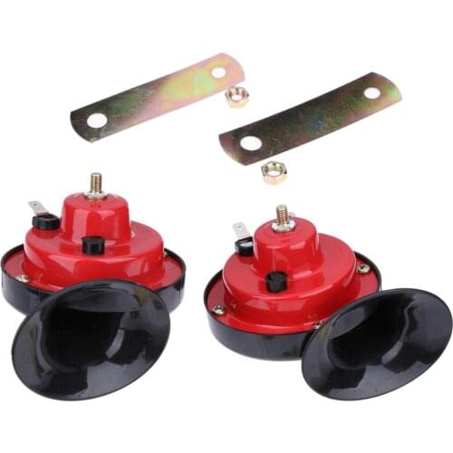 2 Packs Train Fort Électrique Corne Étanche Cornes Kit Pour Camions Véhicule
