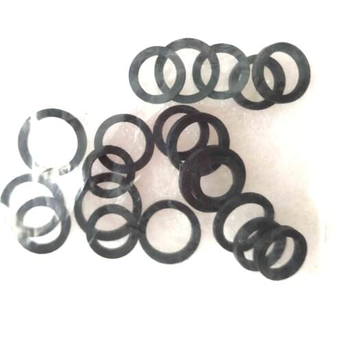 20pcs mixed square 2mm idle tire wheel belt loop Idler rubber ring for cassette deck recorder tape stereo audio player
