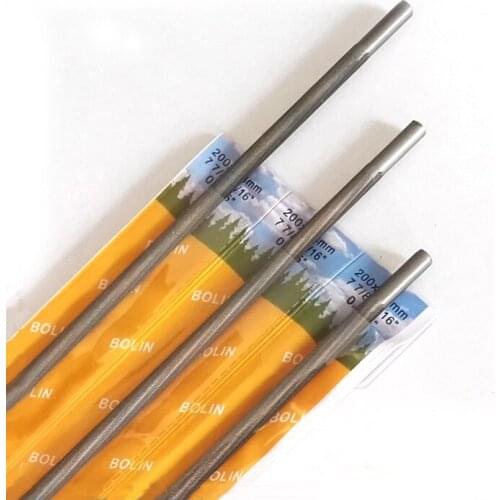 3 pcs Round chainsaw file 5.5mm can sharp 0.404" saw chain in color plasic bag