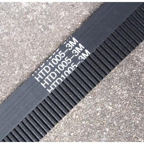 5 pieces/pack 1005 HTD3M 9 timing belt length 1005mm width 9mm 335 teeth rubber closed-loop HTD 3M 1005-3M S3M pulley for CNC