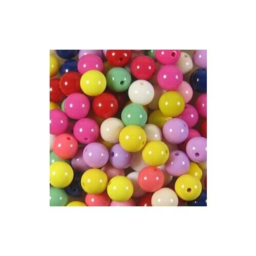 Free Shipping 2000pcs/lot 8mm Round Acrylic Jewelry Loose Beads Fit Kid Bracelet & Necklace Mix Colors Fashion Beads DIY