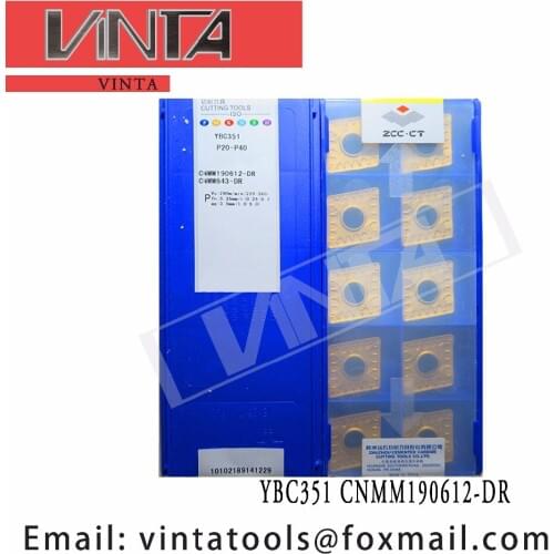 Free shipping high quality 10pcs/lots YBC351 YBC251 YBC252 CNMM190612-DR cnc carbide turning inserts