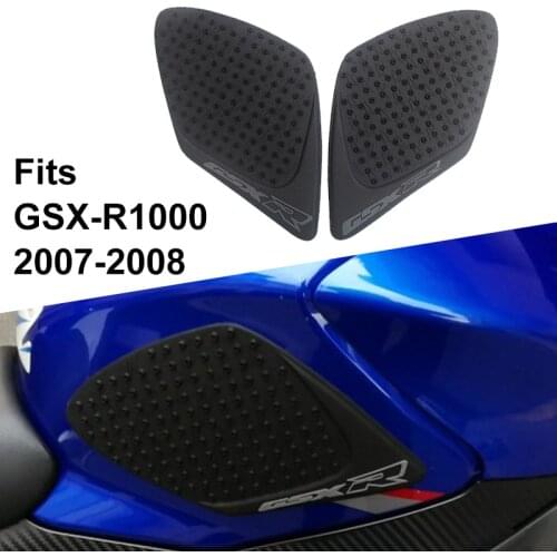 Free Shipping For Suzuki GSX-R1000 2007 2008 Fuel Gas Tank Side Knee Grip Traction Pads Protective Decals GSX-R GSXR 1000 07 08