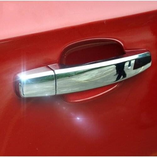 For Chevy Chevrolet Trax / Tracker 2014 2015 2016 Door Handle Covers & Door Bowl Covers Car Decorate For Holden Trax ABS Chrome