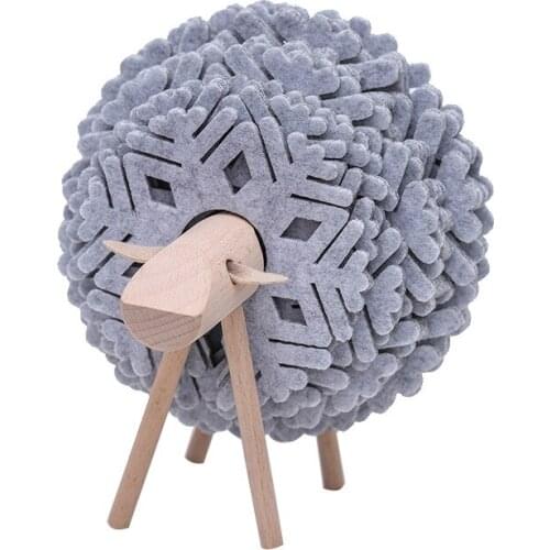 Sheep Insulated coastersShape Anti Slip Cup Pads Round Felt Cup Mats Style Creative Home Office Decor decoration Art CraftsGift